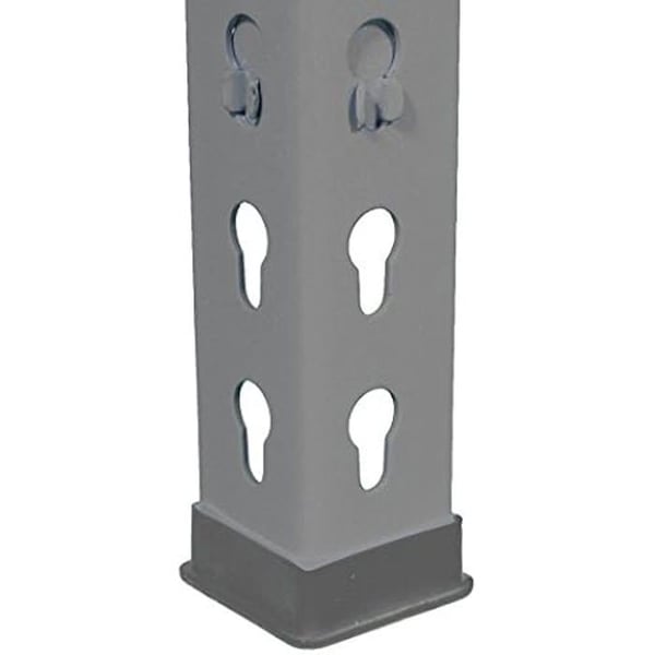 Låda med 100 plastbaser - SIMON RACK - P/40 - Grå - Dimensioner 200x100x140 mm