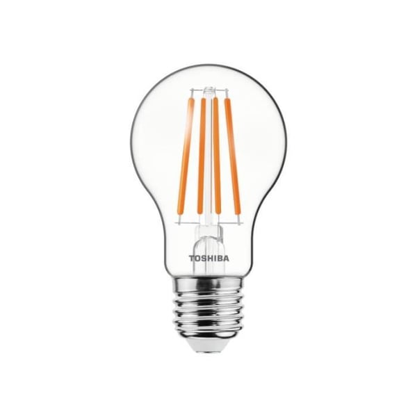 Filament LED-lampa - TOSHIBA - A60 E27 - Varmvit - 30000 timmar - Energiklass E