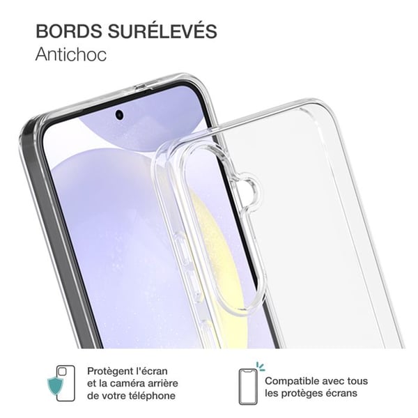Skyddsskal - BigBen - Samsung Galaxy S25 - Flexibelt - Transparent - Ekodesignat