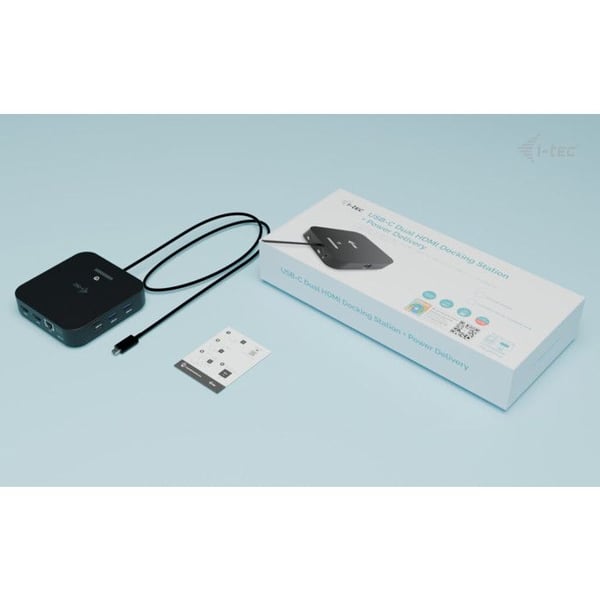 I-TEC Dockningsstation USB-C Dual HDMI 4K med Power Delivery 100W och 6 USB-portar