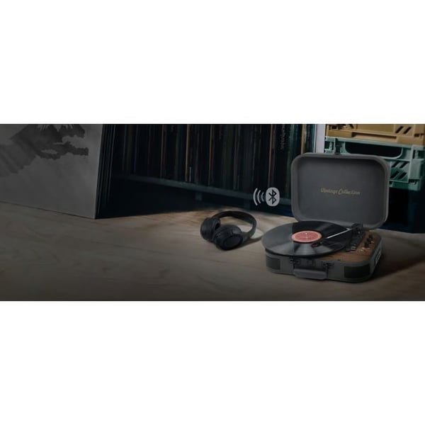 Vinyylilevysoitin Muse MT-207 DGB, 33/45/78 Kierrosta, Stereo 2x5W - USB Portti Bluetooth