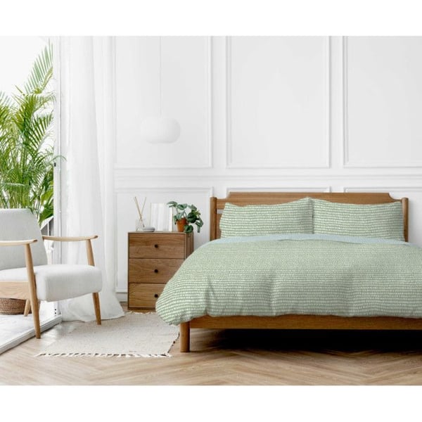Sängkläder "Arri" alla storlekar 100% Bomull / 57 Trådar/cm² - Arri Salvia - Sängkläder 260 x 240 cm + 2 Örngott