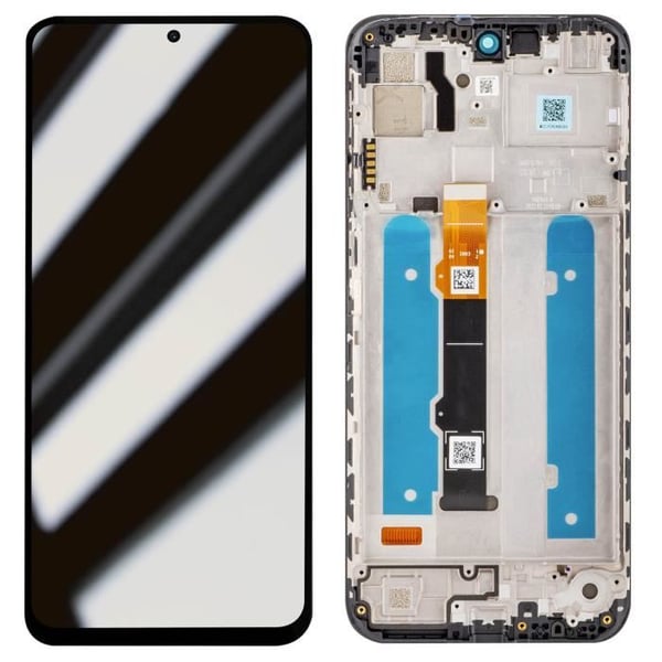 Originalskärm Motorola G41 LCD + Touchglas (med chassi) - MOTOROLA - Moto G41 - Grå - 110 g
