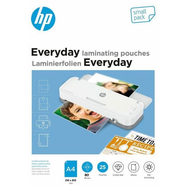 Lamineringsfilmer - HP - Everyday - A4 - 80 mikron - 25 stycken