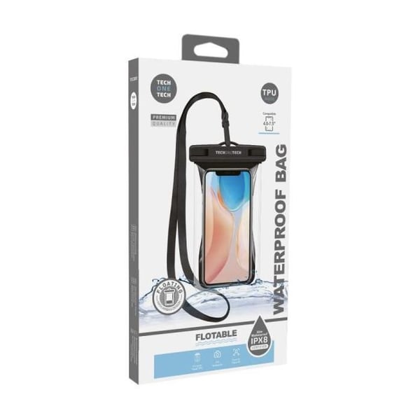Funda Universal Impermeable para Smartphone Tech One Tech TEC2855- Hasta 7.5''