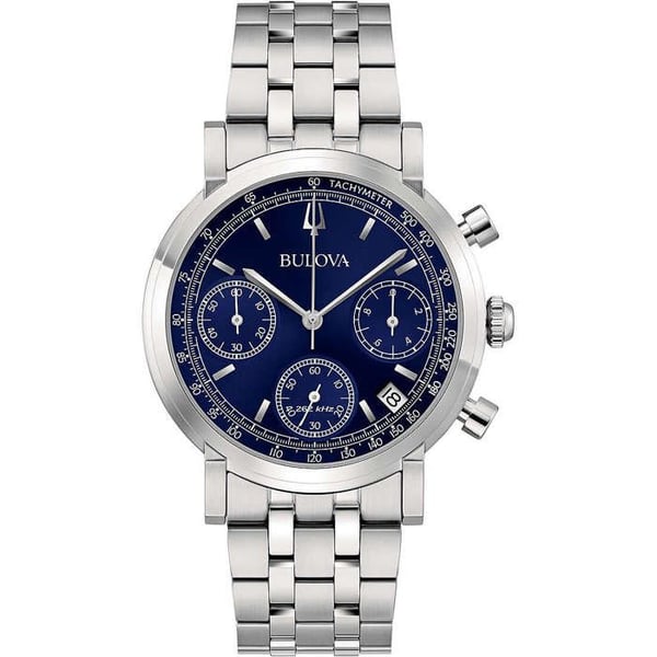 Klocka - BULOVA - 96B458 - Stål - Kvarts - Blå