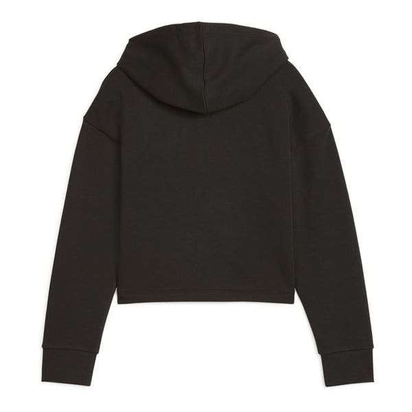 Junior Puma Ess 2 färg Logotyp Hoodie - Svart / Rosa
