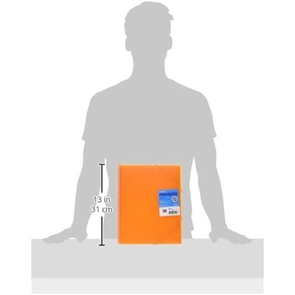 A4-fickor - GRAFOPLÁS - 39833052 - Polypropen - 30 fickor - Färg orange