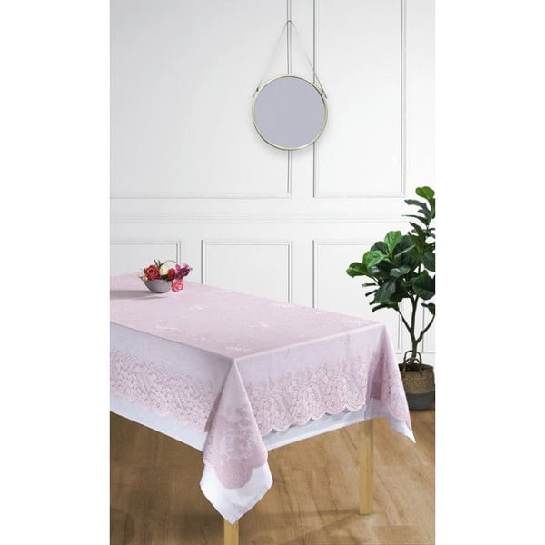 Ett överraskning döljer sig bakom detta erbjudande Nötningsbeständigt duk i alla dimensioner - Duk + Överdynning Lila - Rektangulär duk 150 x 30