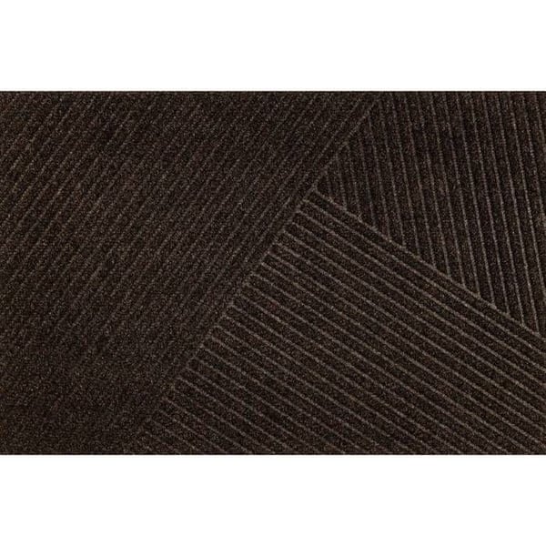 Paillasson Stripes mörkbrun 90 x 60 cm tvättbar golvmatta wash+dry DUNE