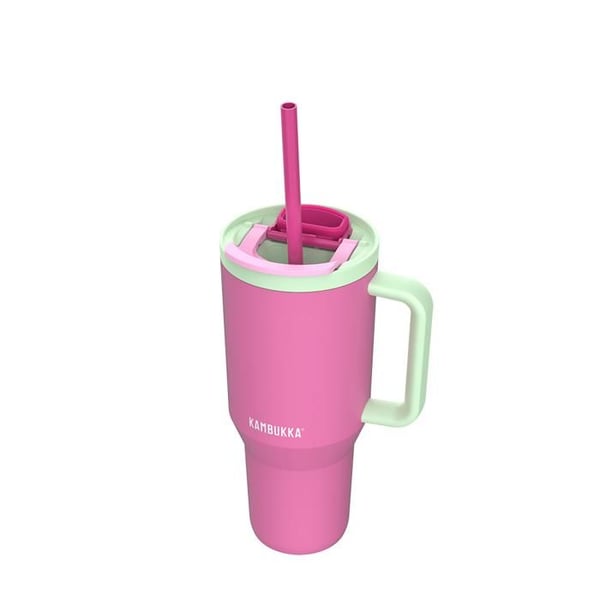 Mugg - ROSA - Inox dubbelväggig vakuum - Termisk isolering - Modern design - Praktisk