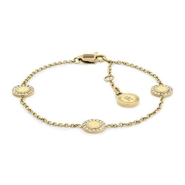 Guldpläterat armband med mini-kristaller 2780905