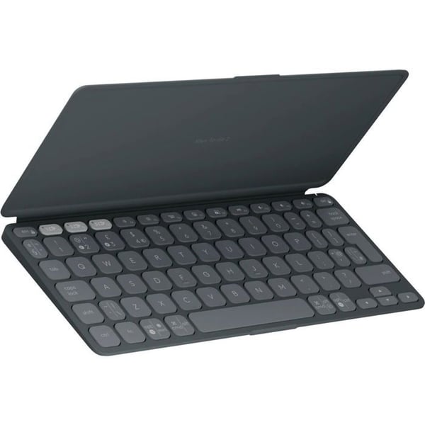 Trådløst tastatur - LOGITECH - Keys To Go 2 - US INTL - Baggrundsbelyst - Støjsvag - Sort