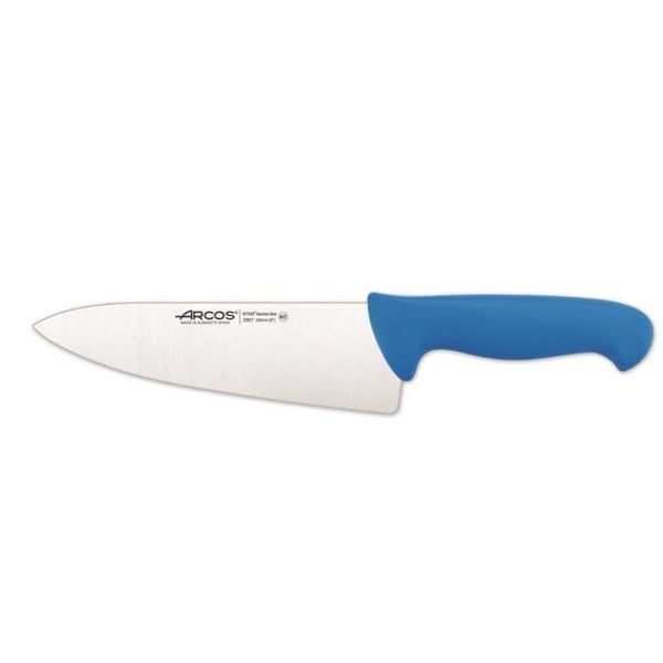 Kockkniv - ARCOS - Prof 290723 - Nitrum rostfritt stål - Blå polypropenhandtag - 20 cm