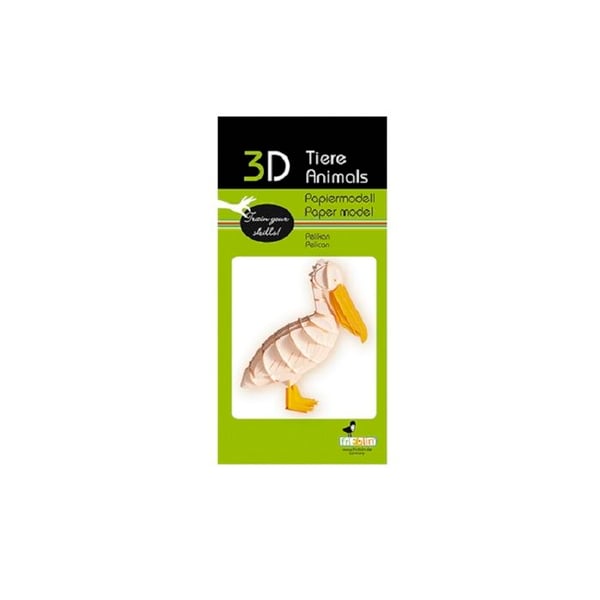 Fridolin - 3D-modell i papper Pelikan