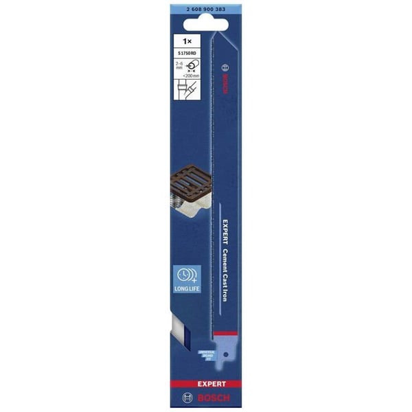 Bosch Tillbehör 2608900383 SÅGKLINGA, 1 styck, EXPERT « Cement Gjutjärn » S 1750 RD Såglängd 2