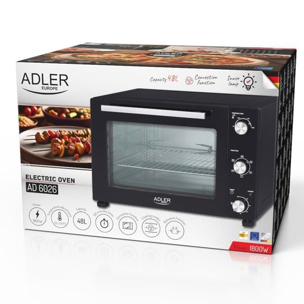 Elkedel - ADLER - AD 6026 - Sort - 48 Liter - 1800 W