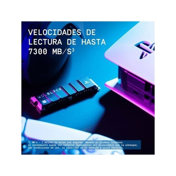 SSD - WD - BLACK SN850P - 2 To - M.2 - Kølesystem - PS5