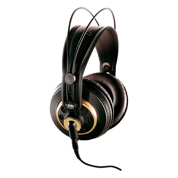 AKG K240. Halvöppna cirkum-audiella studiohörlurar
