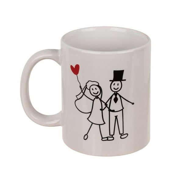Gift par mugg Original bröllops- och bröllopsdagsmugg
