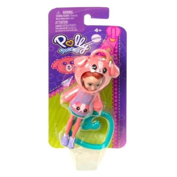 POLLY POCKET DOCKA HÄOODIE VÄNNER LILA VALP FÖR FLICKOR FRÅN 4 ÅR