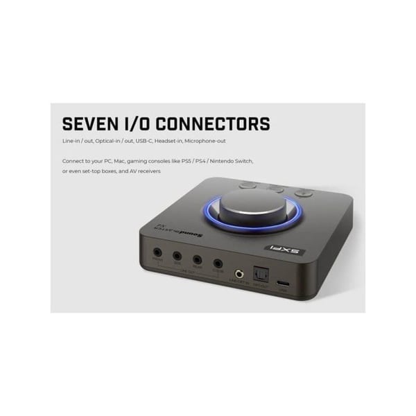 Lydkort DAC - Creative - Sound Blaster X4 - 7.1 høj opløsning - Super X-Fi® - SmartComms Kit