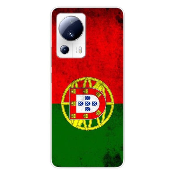 Tryckt silikonfodral som är kompatibelt med Xiaomi 13 Lite Portugal flagga