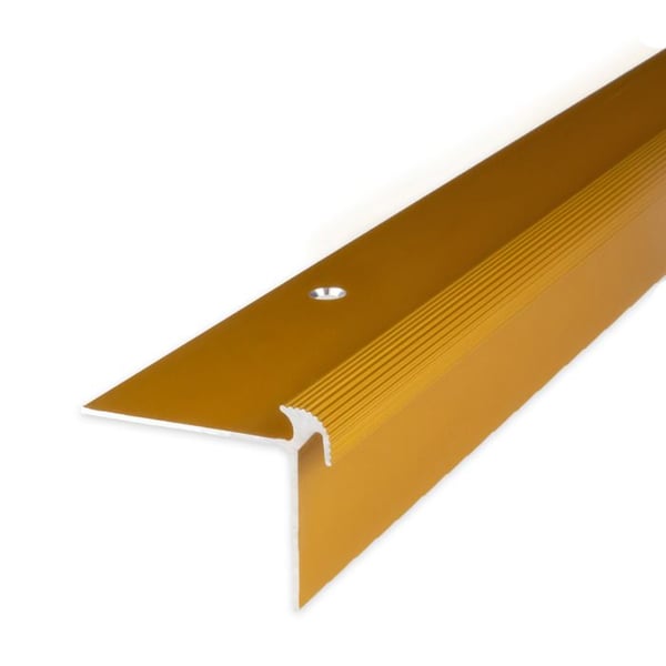 Nez de marche Alu anodiser Guld l 40 mm H 30 mm Lång 1000mm Att skruva 1 styck