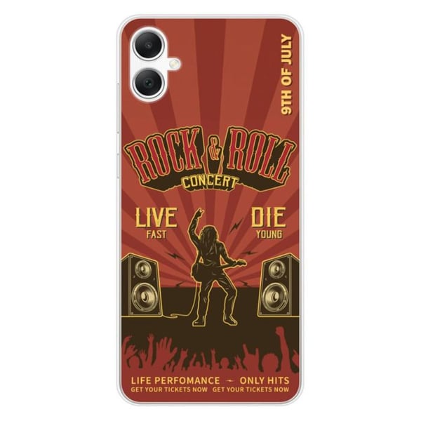 Siliconfodral med tryck kompatibel med Samsung Galaxy A05 Rock and roll