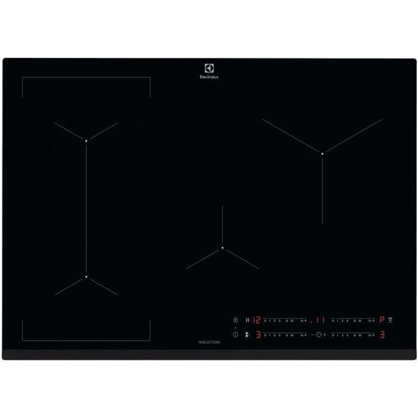 Induktionsspis - ELECTROLUX - 4 zoner - 71 x 52 cm - EIV734 - Svart
