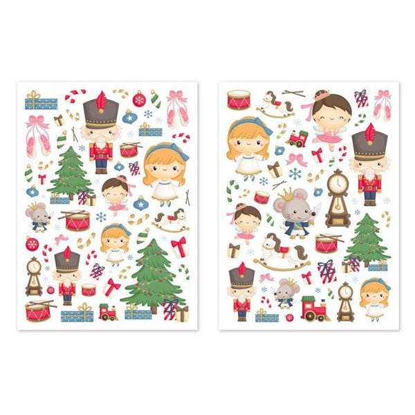 Gommettes - Familj - Pepparkakor - 118 bitar - Färggrann - Temat Jul