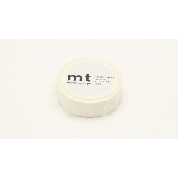 Randig maskeringstejp - Vit - 1,5 cm x 7 m