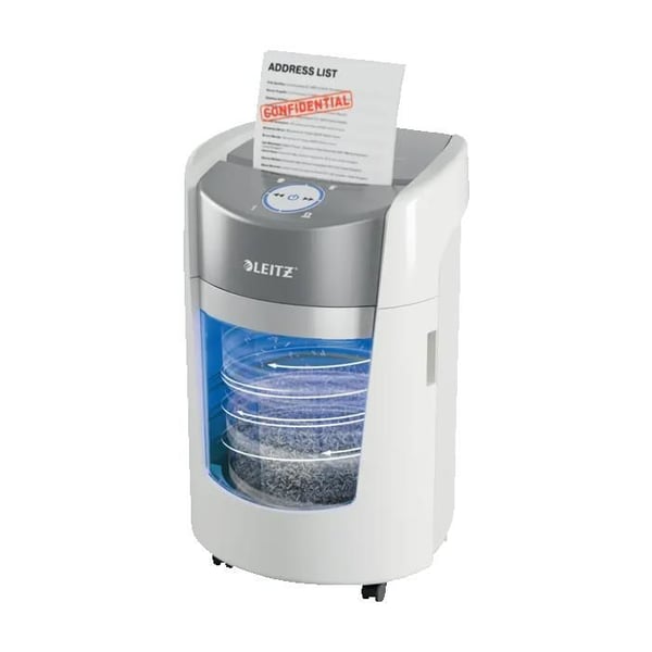 Papirødelægger - 8 ark - DIN P5 - 22 liter - Leitz IQ OptiMax Small Office 350