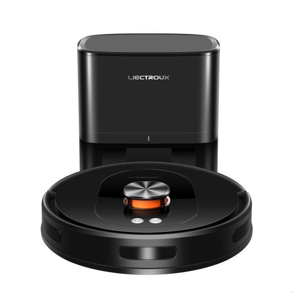 LIECTROUＸT9 Robotdammsugare LIECTROUX T9 Automatisk tömningsstation 3L – LDS-navigering – APP/Alexa/Google – Svart