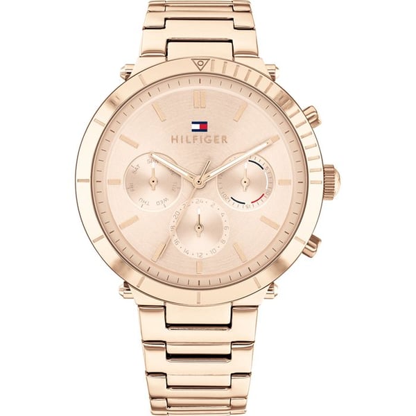 Damklocka - Tommy Hilfiger - 1782347 - Quartz Multi-Dials - Ip-rosé rostfritt stål - 5 bar