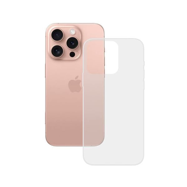 Transparent mjuk skal för iPhone - KSIX smart your tech - iPhone 16 Pro - Antifingeravtryck - Slitstark