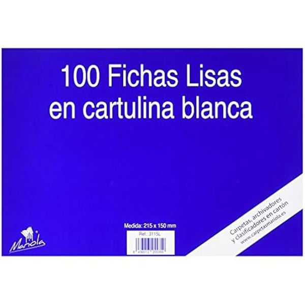 Randerade Bristol-kort - MARIOLA - 3115L - Pack om 100 - 215 x 160 mm - Hög kvalitet