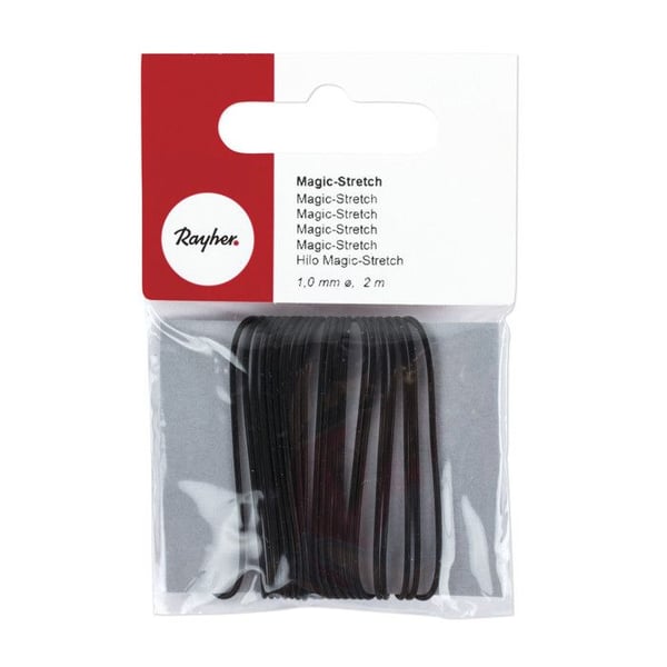 Magic - Stretch, 1,0 mm ø, svart, 2 m