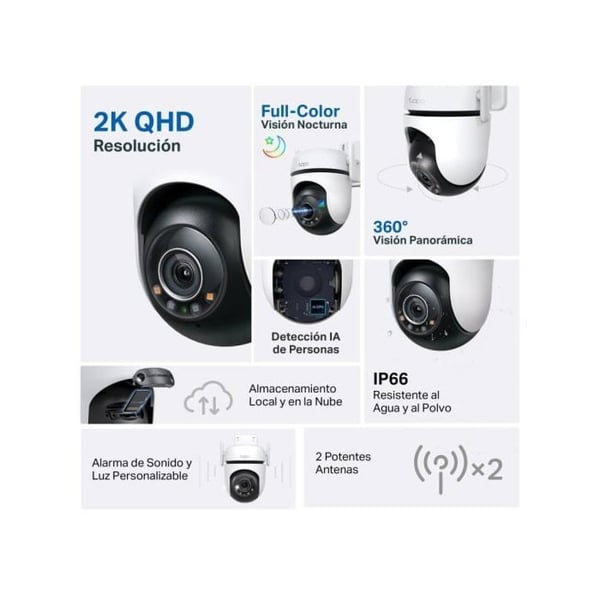 TP-Link Tapo TC42 Full HD IP-kamera med nattseende och kompatibilitet med Alexa/Google
