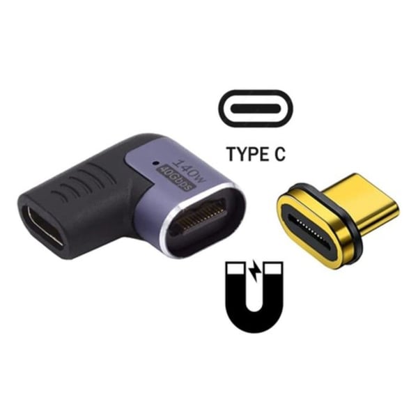 Ewent EC1048 USB-C/USB-C 140W vinklad magnetadapter