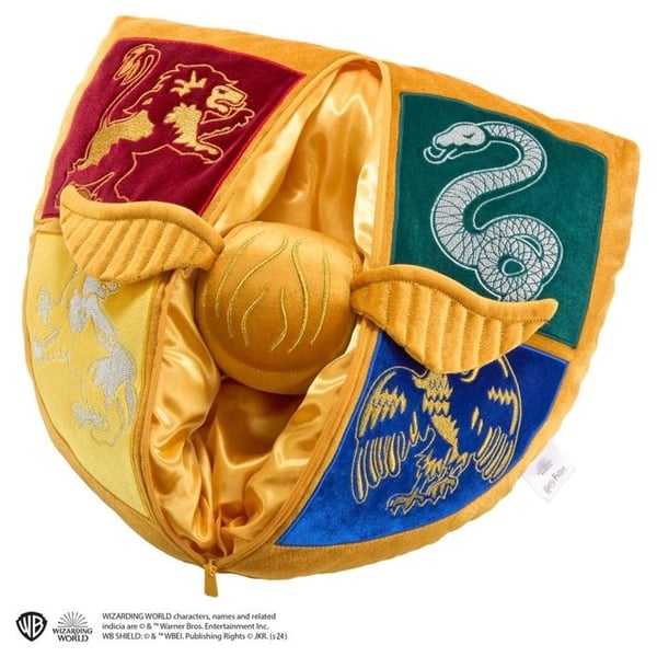 Peluche - NOBLE COLLECTION - HARRY POTTER - Blason de Poudlard - Vif d'Or - 10cm/38cm/36cm