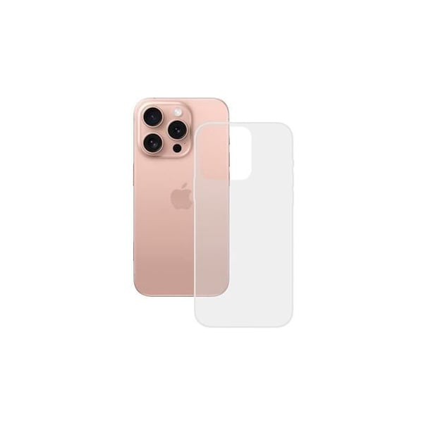 Transparent mjuk skal för iPhone - KSIX smart your tech - iPhone 16 Pro - Antifingeravtryck - Slitstark