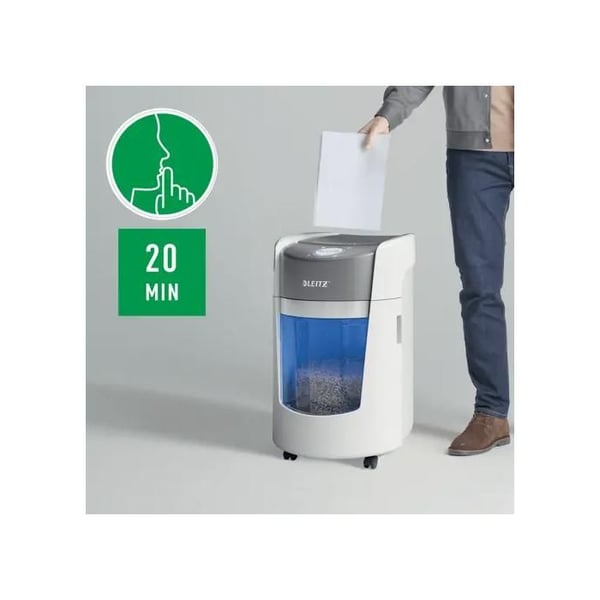 Papirødelægger - 8 ark - DIN P5 - 22 liter - Leitz IQ OptiMax Small Office 350