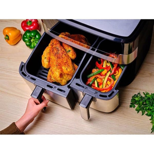 Friture uden olie - Tefal - EY905D10 - Dobbeltbeholder 8 3L - Hurtig økonomisk airfryer grill
