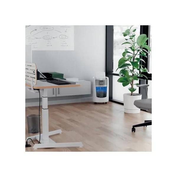 Papirødelægger - 8 ark - DIN P5 - 22 liter - Leitz IQ OptiMax Small Office 350