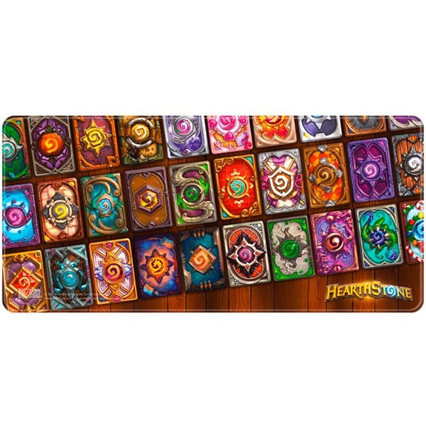 Mussepad - Hearthstone - Kortbaksidor - XL 900x420 mm - Ytans hastighet - Halkskyddande