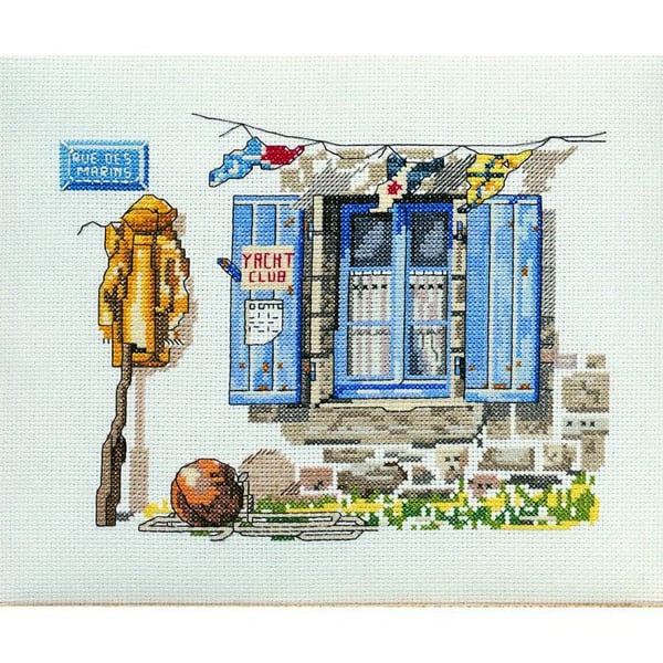 Kit Point räknade Rue des Marins 30 x 40 cm