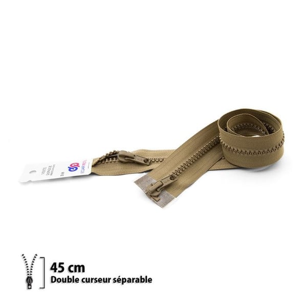 Eclair Prym - Stängning Z68, separerbar 6 mm dubbeldragkedja - 45cm