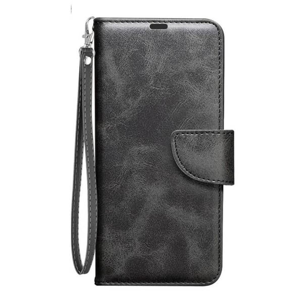 Plånboksfodral - AVIZAR - Xiaomi Poco F7 Ultra / F7 Pro - Svart - Lädereffekt - Avtagbar rem