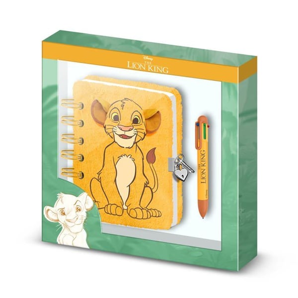 Papper - KARACTERMANIA - Pack av Fuzzy Anteckningsbok + Penna - Gul - A5 - Barn